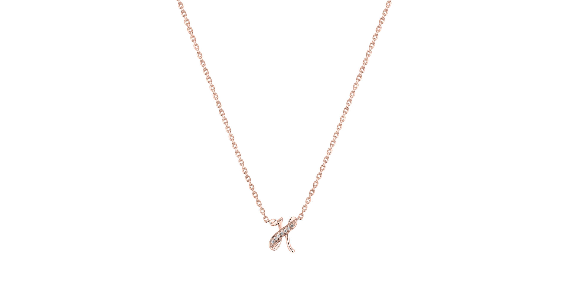 Diamond necklace Curly Diamonds H