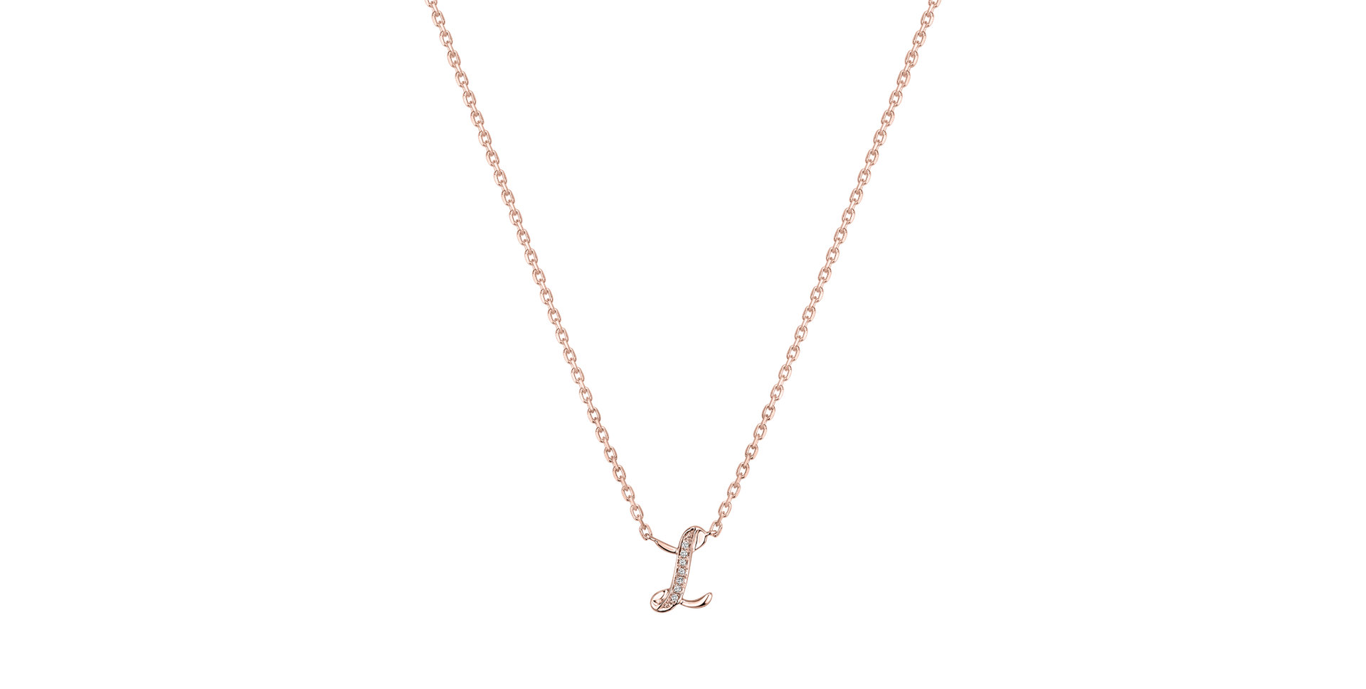 Diamond necklace Curly Diamonds L