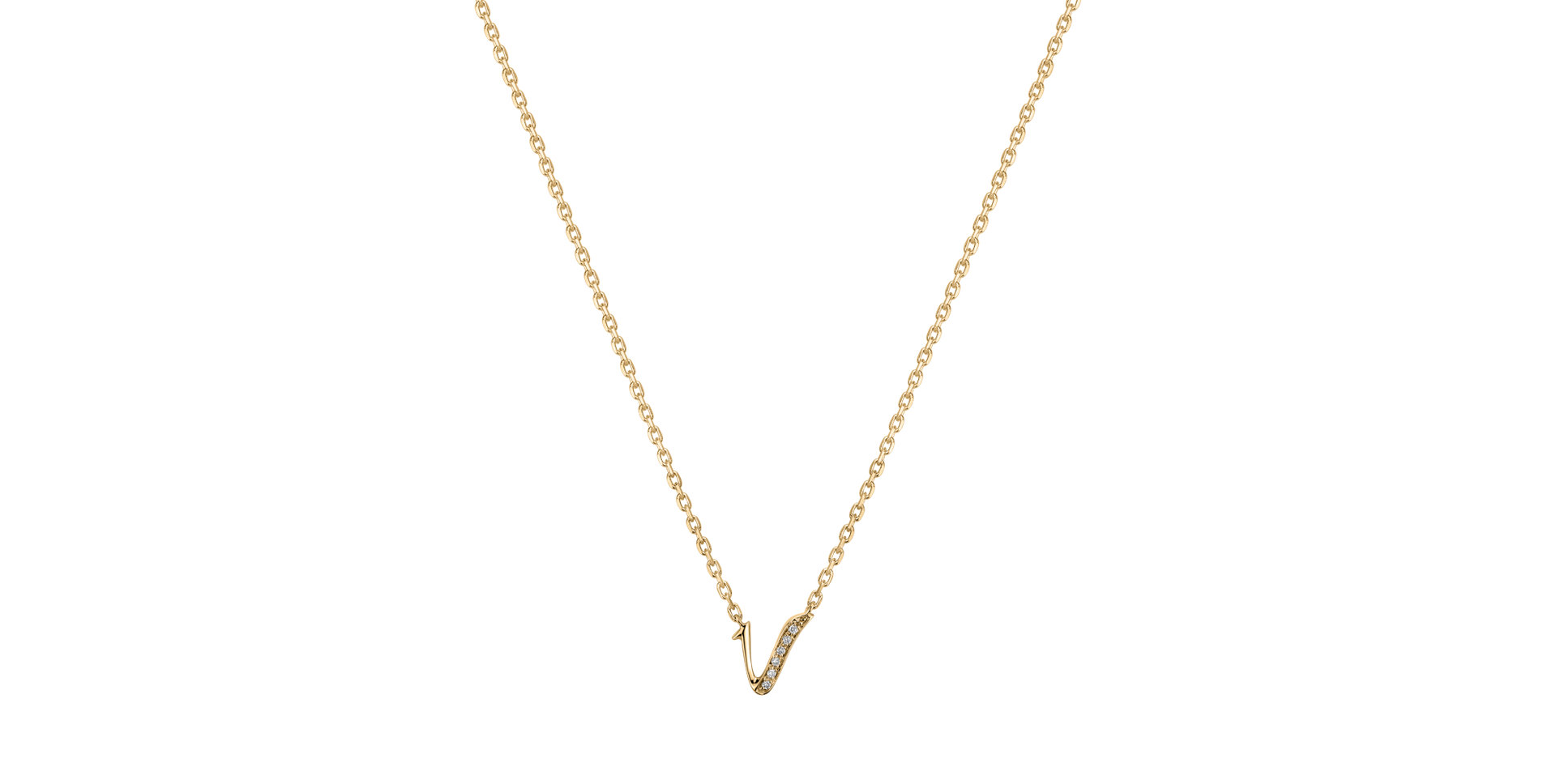 Diamond necklace Curly Diamonds V