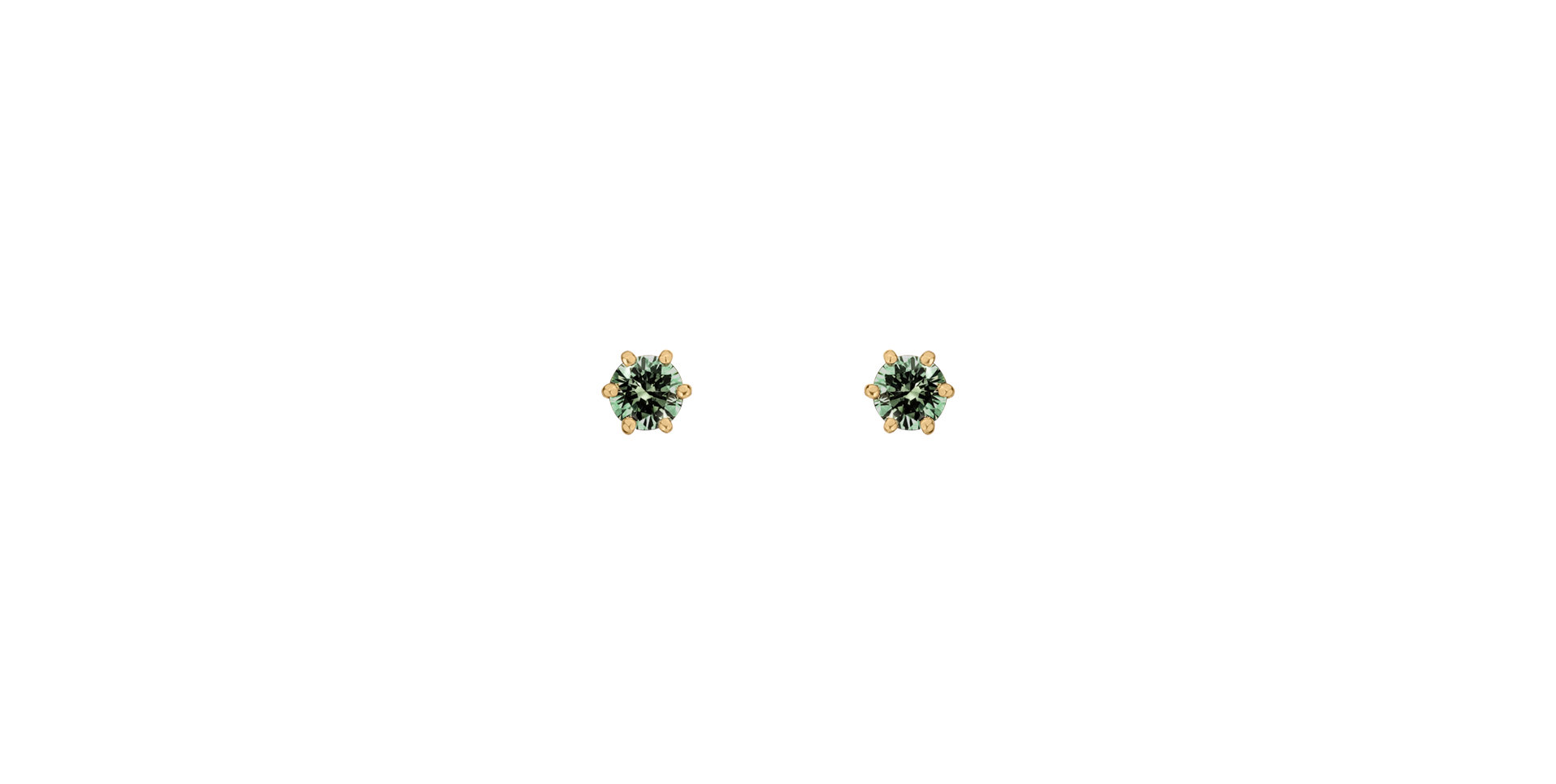 Earrings with green diamonds Vesper Romance