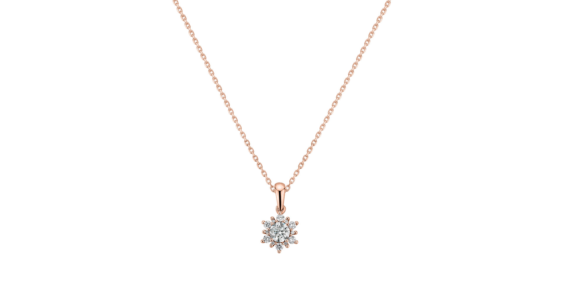 Diamond pendant Snow Star