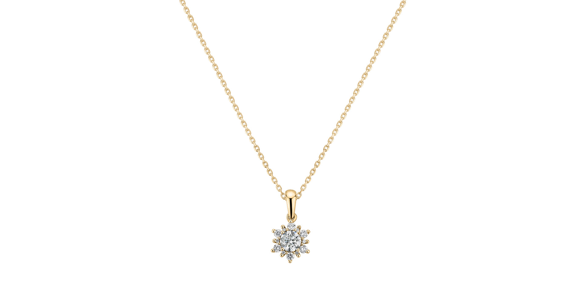 Diamond pendant Snow Star