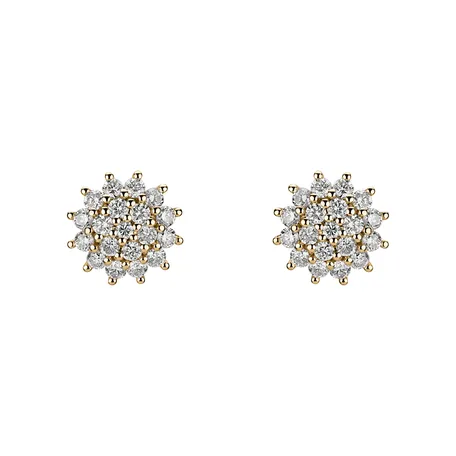 Diamond earrings Midnight Sun