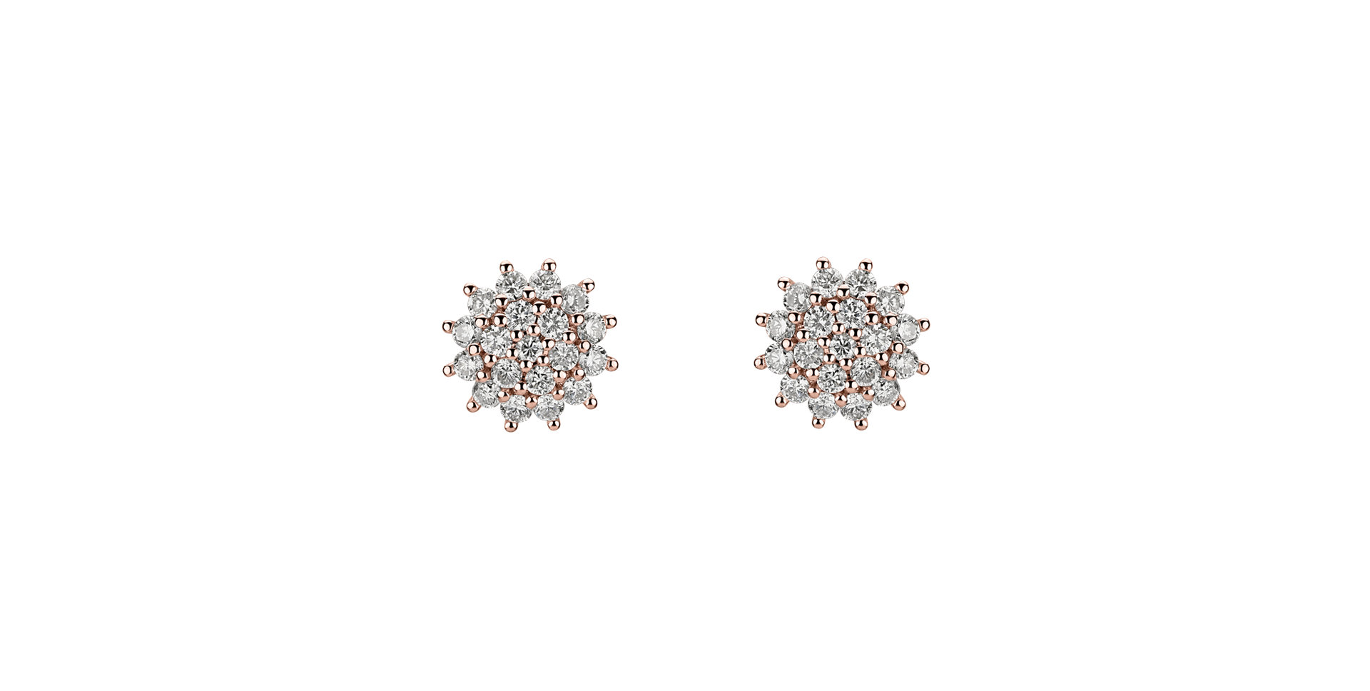 Diamond earrings Midnight Sun