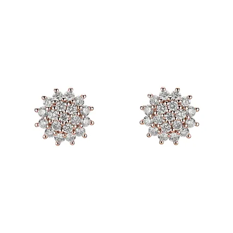 Diamond earrings Midnight Sun
