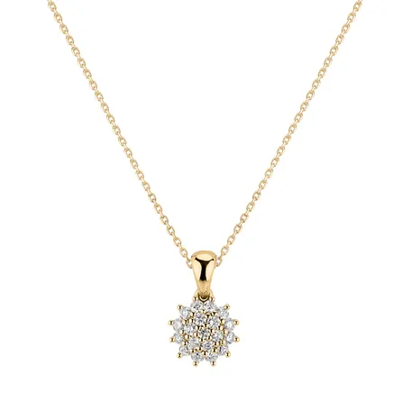 Diamond pendant Midnight Sun