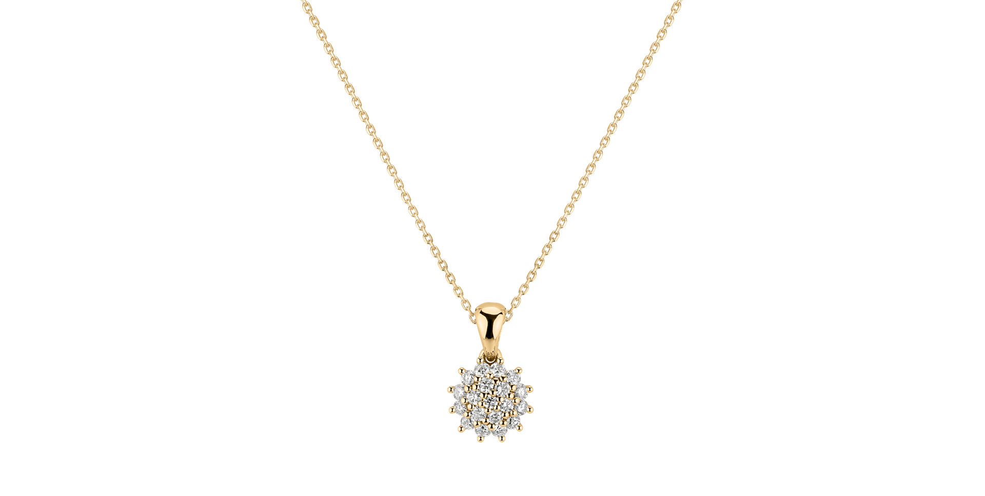 Diamond pendant Midnight Sun