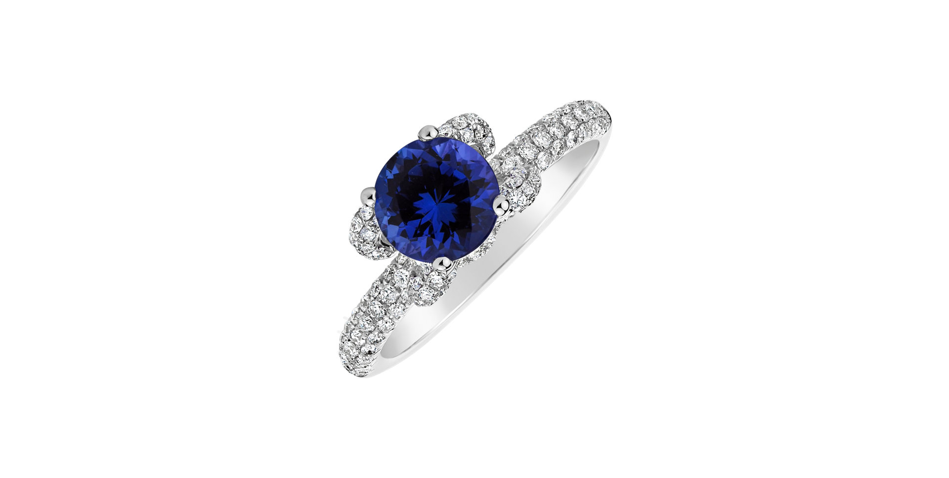 Diamond ring with Tanzanite Countess Star