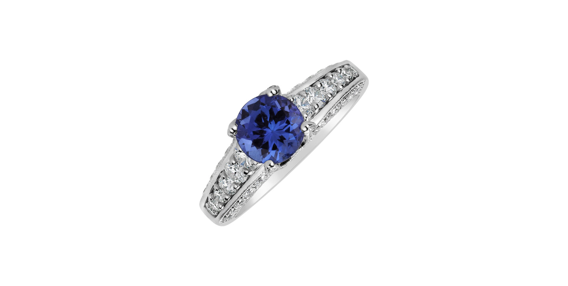 Diamond ring with Tanzanite Infinite Wonder