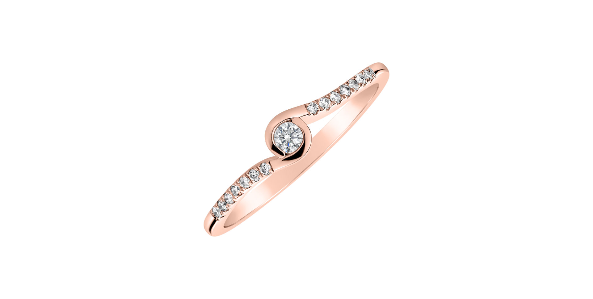 Diamond ring Love Twist