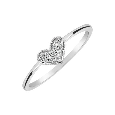 Diamond ring Shiny Heart