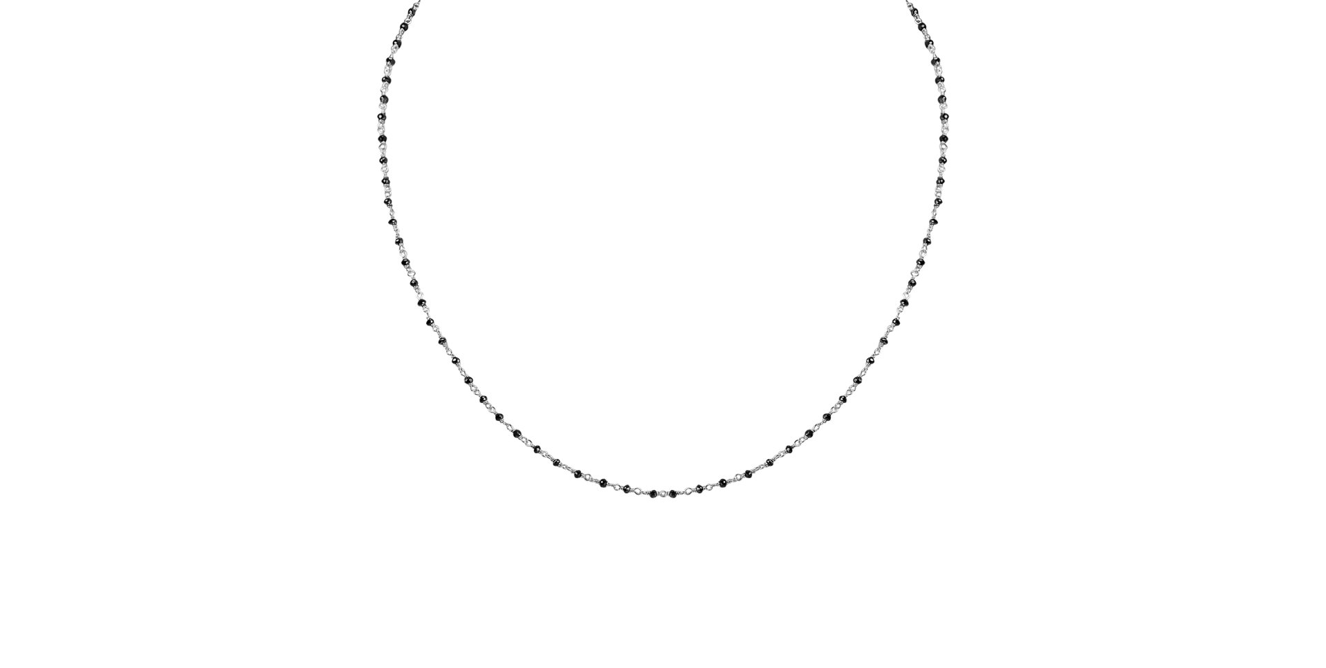 Necklace with black diamonds Dark Melody