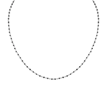 Necklace with black diamonds Dark Melody