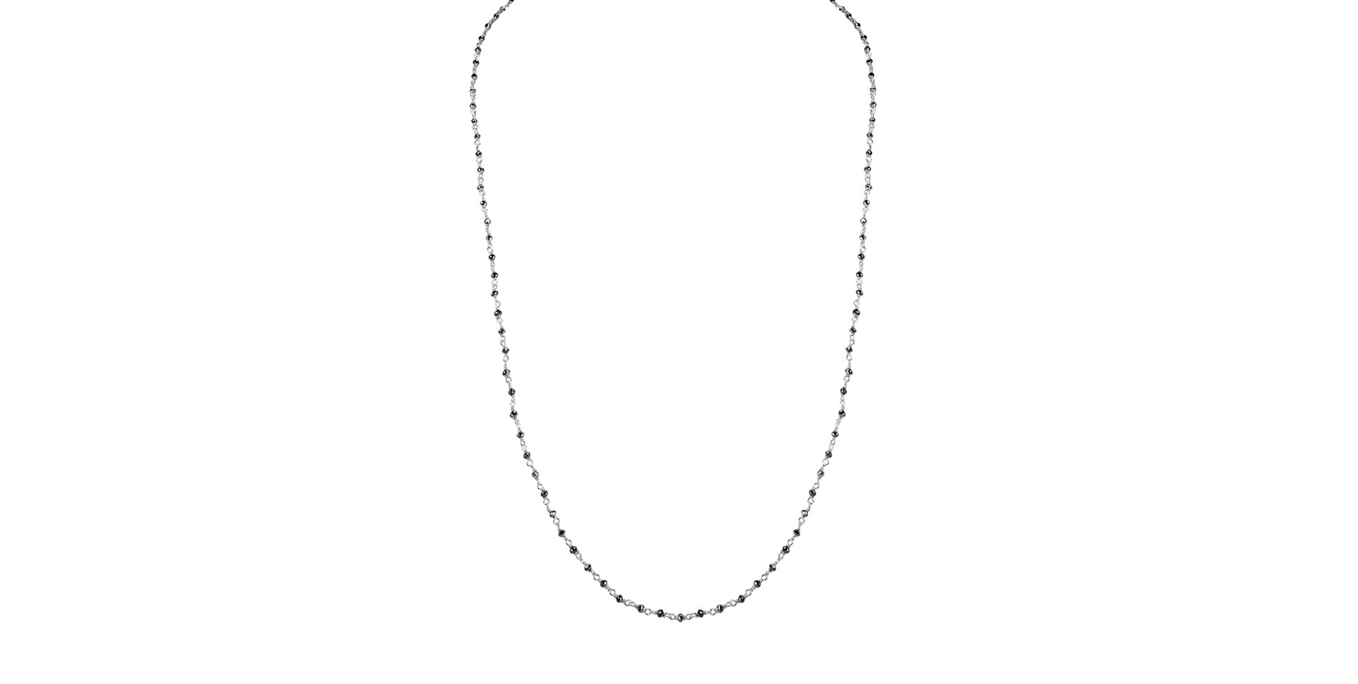 Necklace with black diamonds Dark Melody