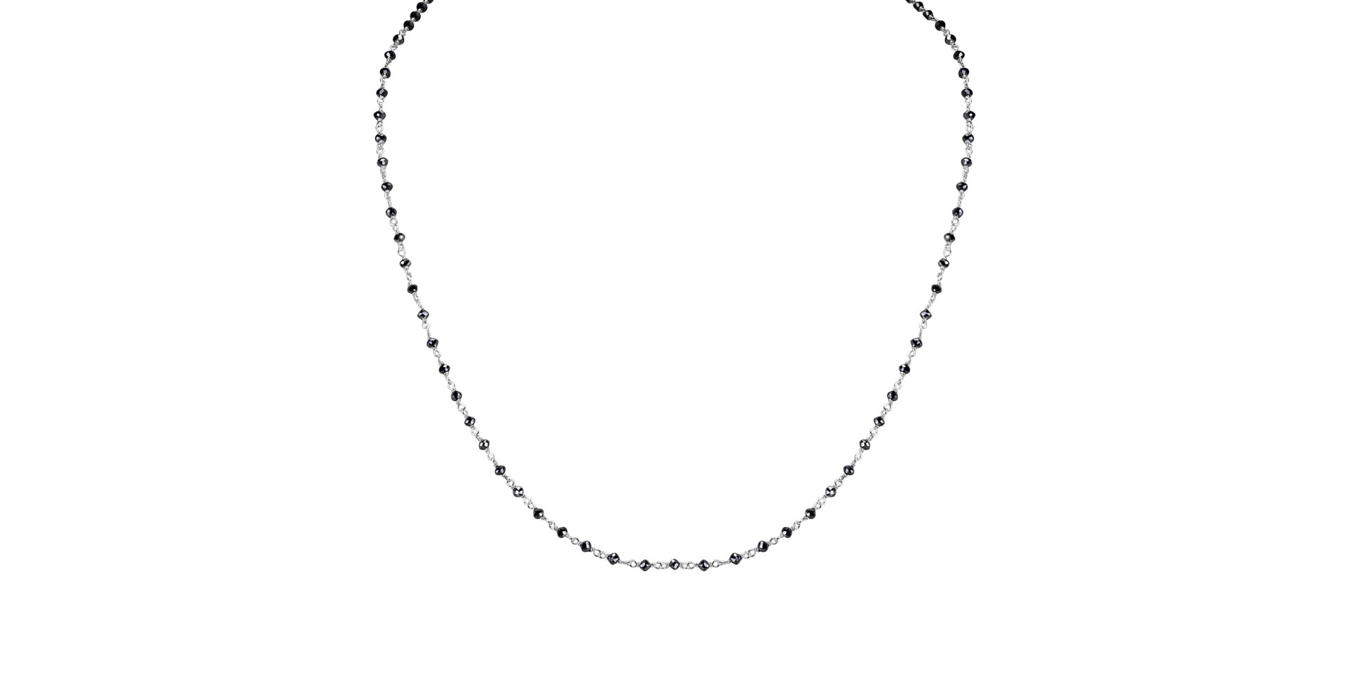 Necklace with black diamonds Dark Melody