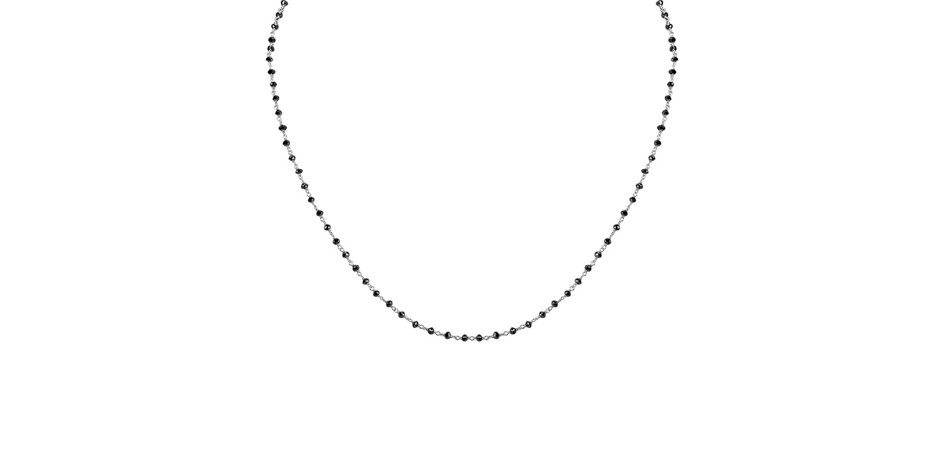 Necklace with black diamonds Dark Melody