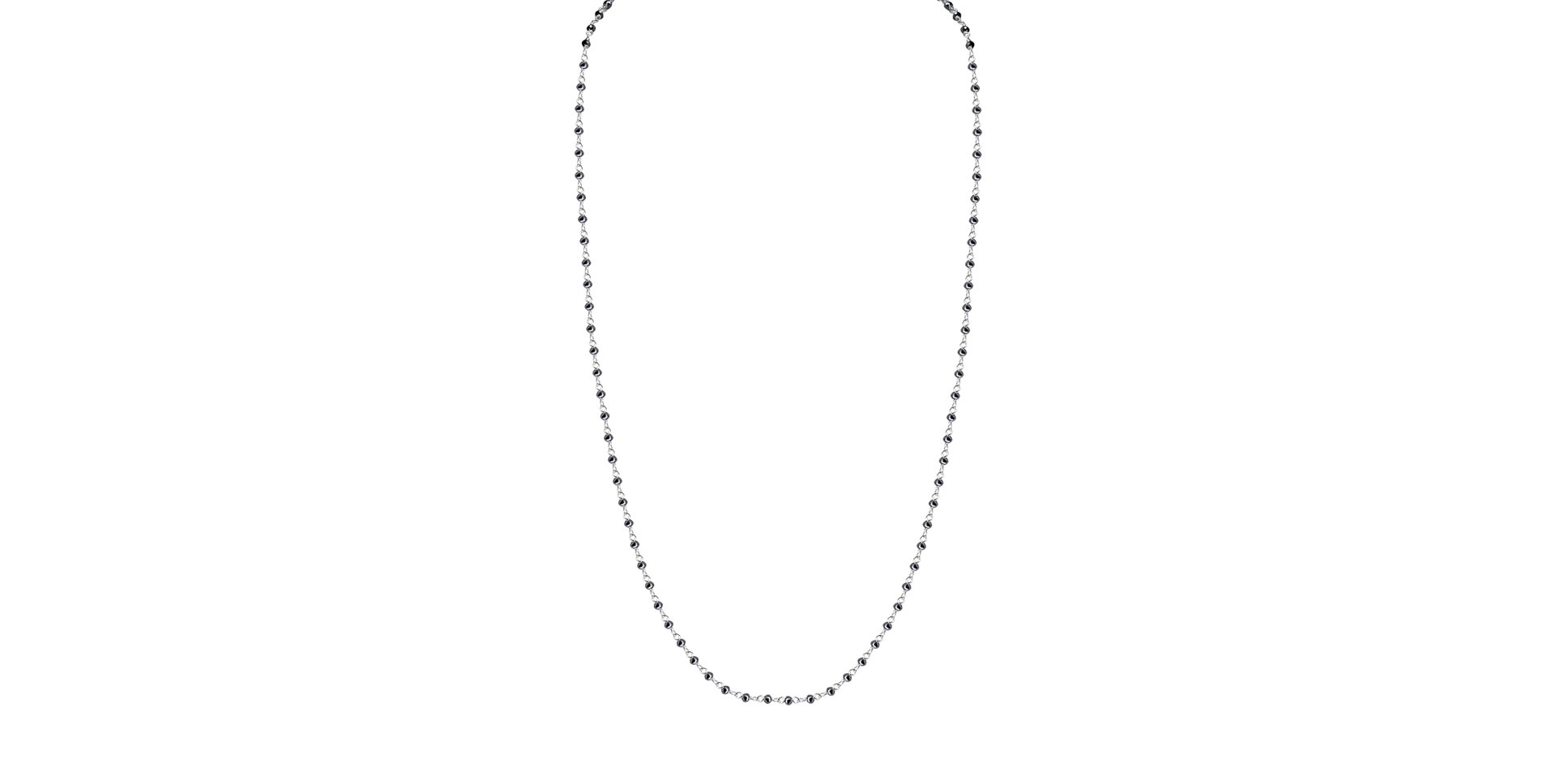 Necklace with black diamonds Dark Melody