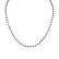 Necklace with black diamonds Dark Melody3