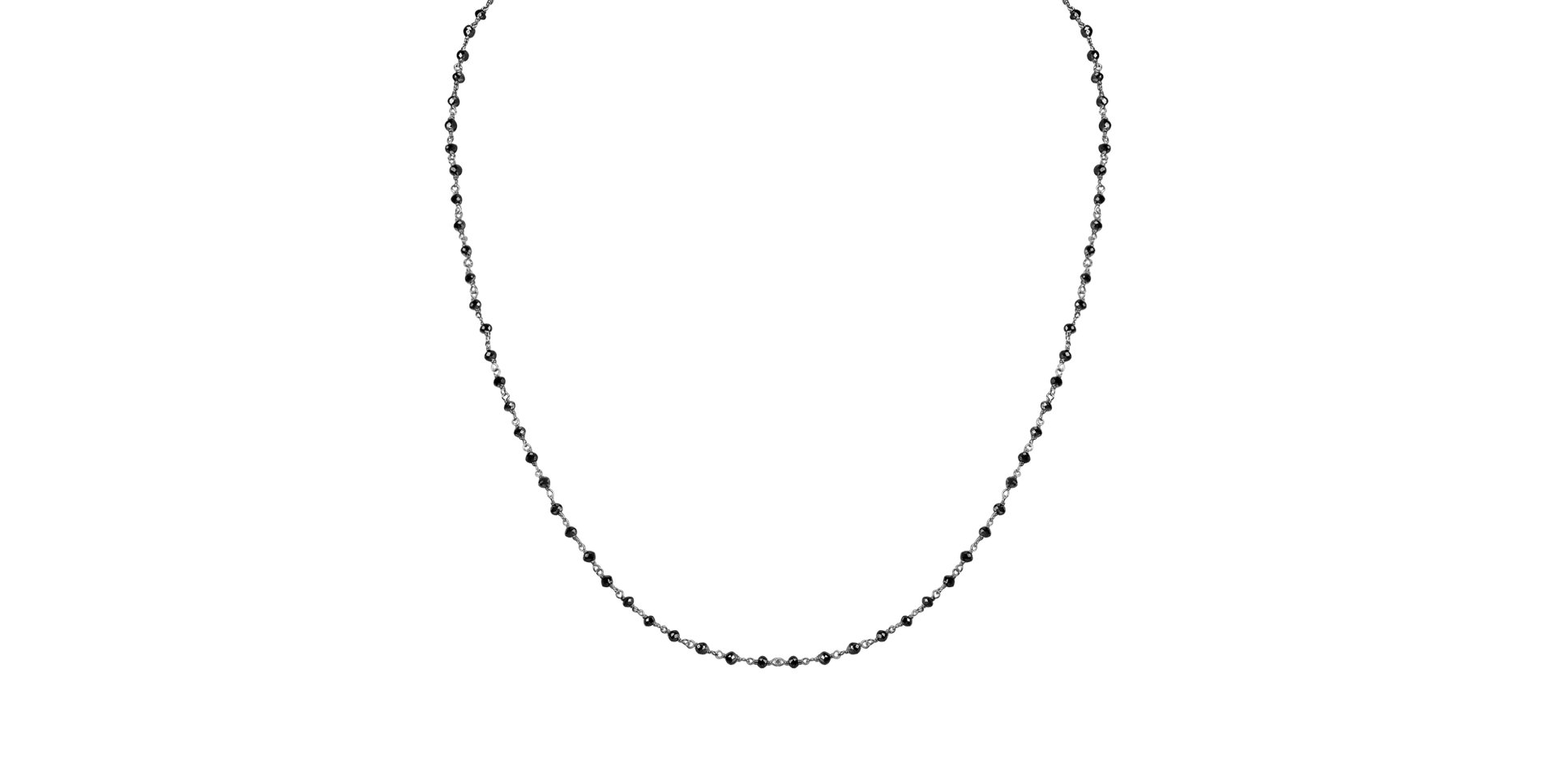 Necklace with black diamonds Dark Melody