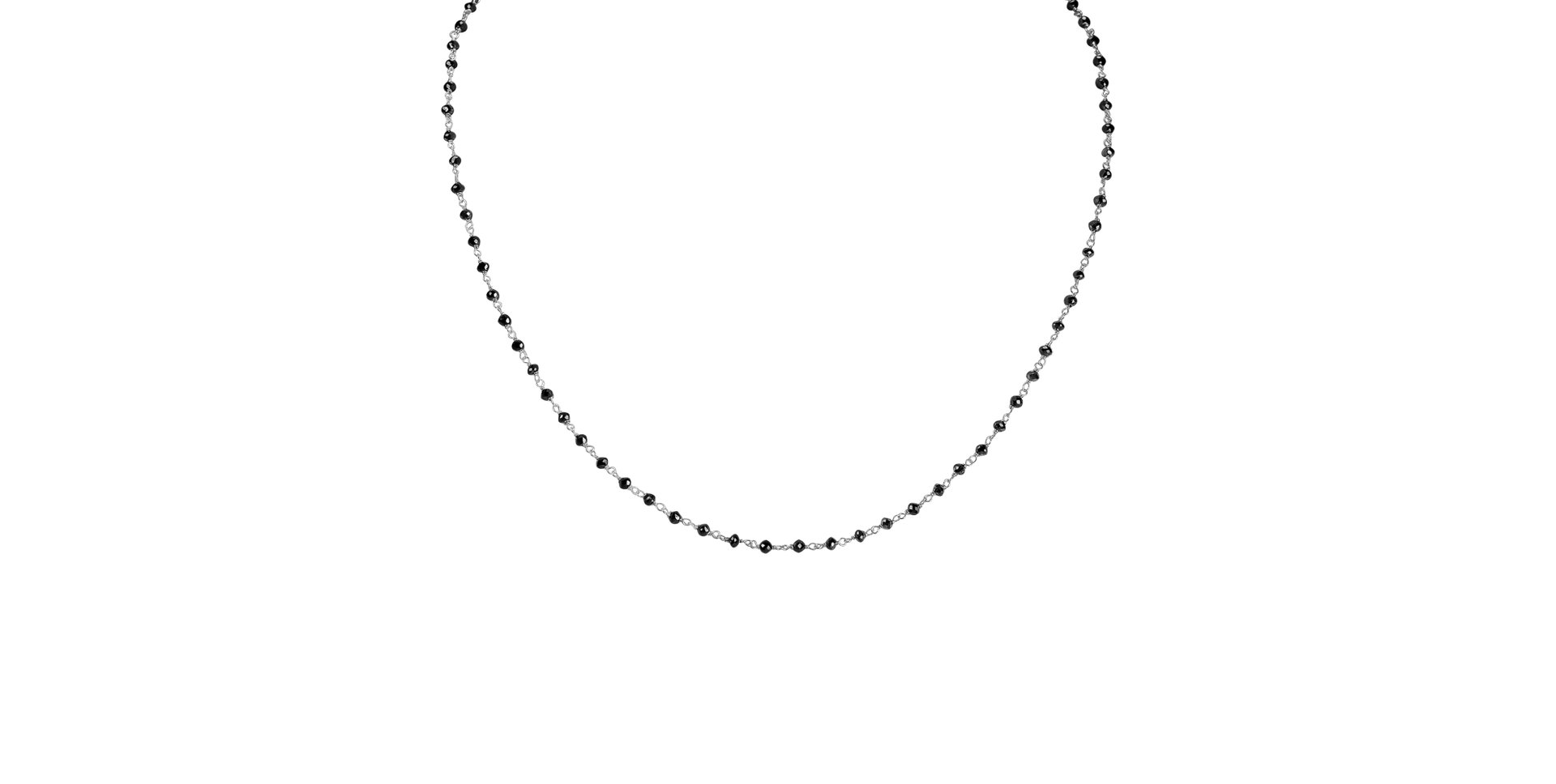 Necklace with black diamonds Dark Melody