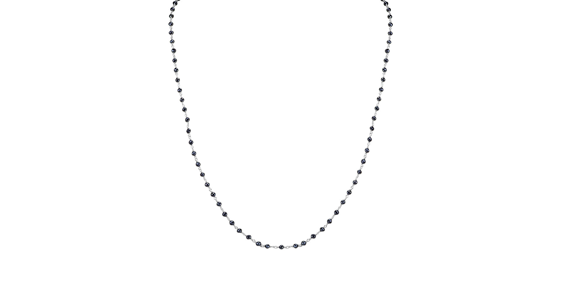 Necklace with black diamonds Dark Melody