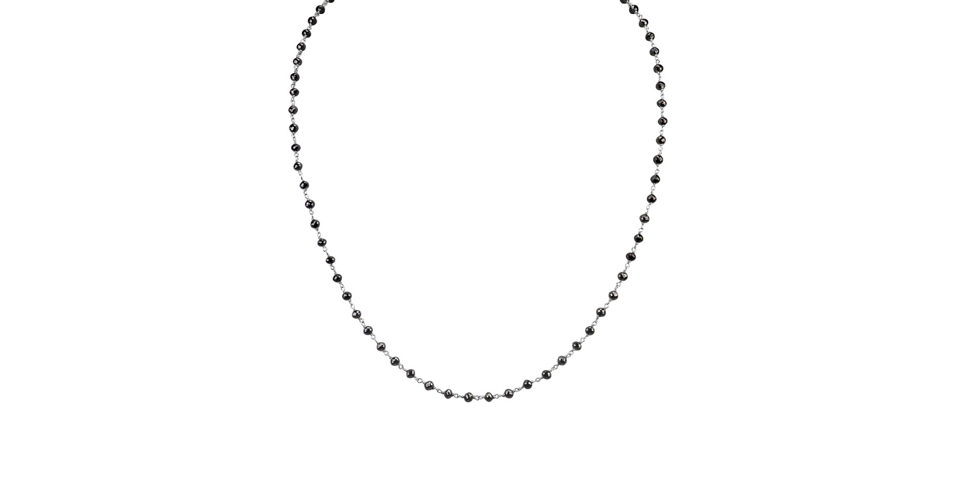 Necklace with black diamonds Dark Melody