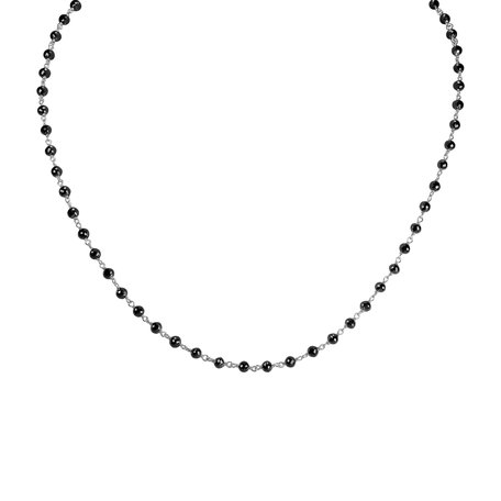 Necklace with black diamonds Dark Melody