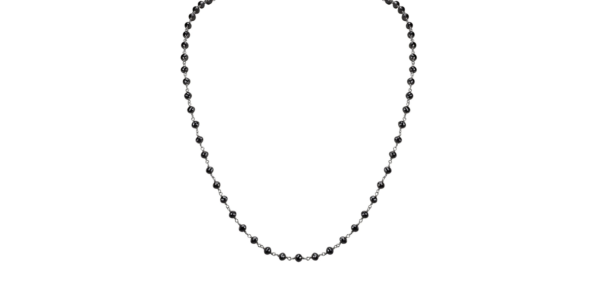 Necklace with black diamonds Dark Melody
