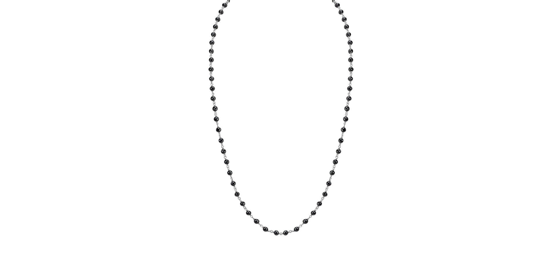 Necklace with black diamonds Dark Melody