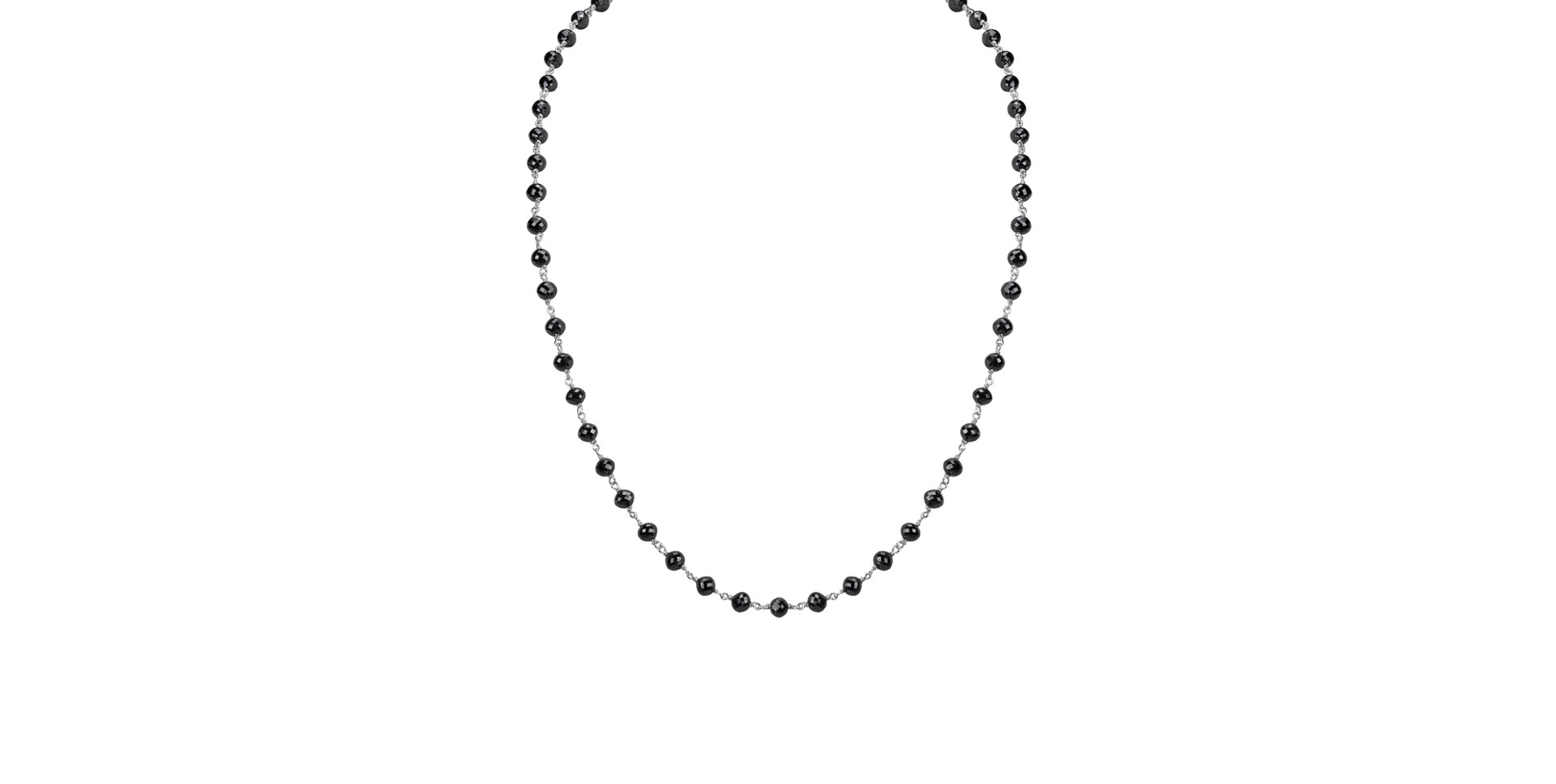 Necklace with black diamonds Dark Melody