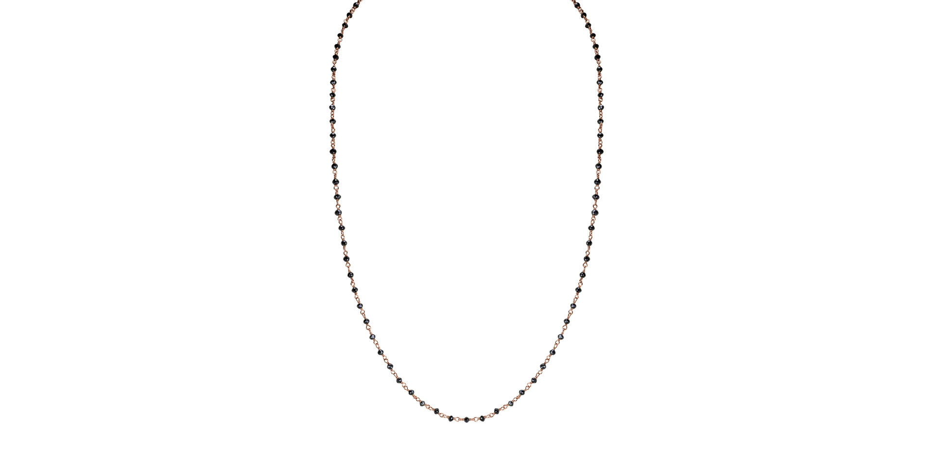 Necklace with black diamonds Dark Melody