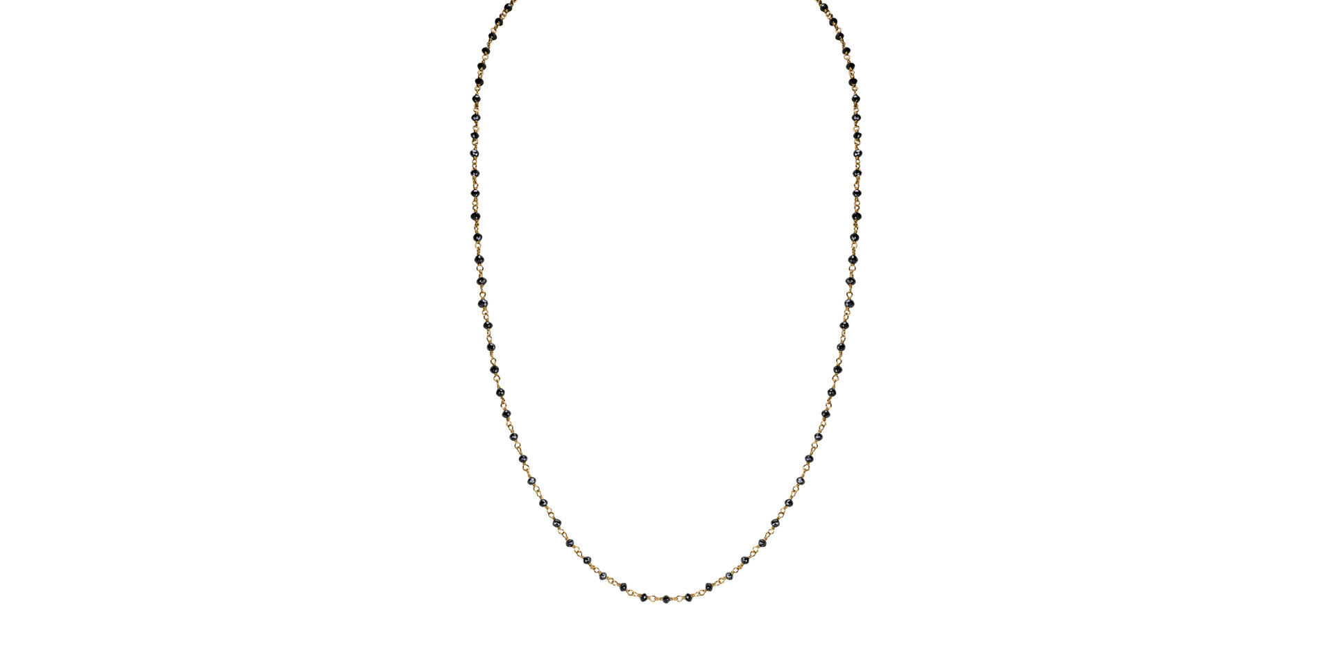 Necklace with black diamonds Dark Melody