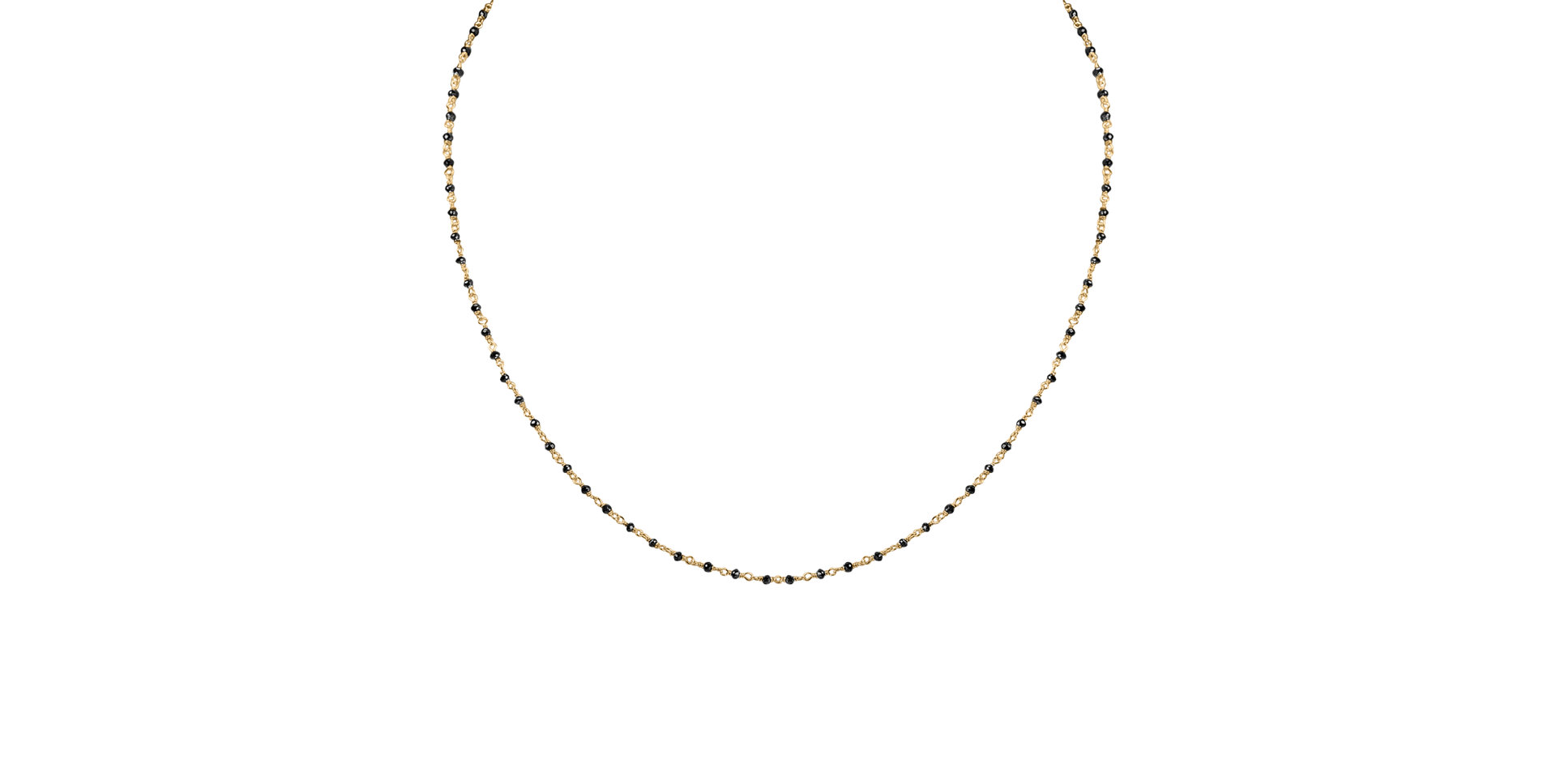 Necklace with black diamonds Dark Melody