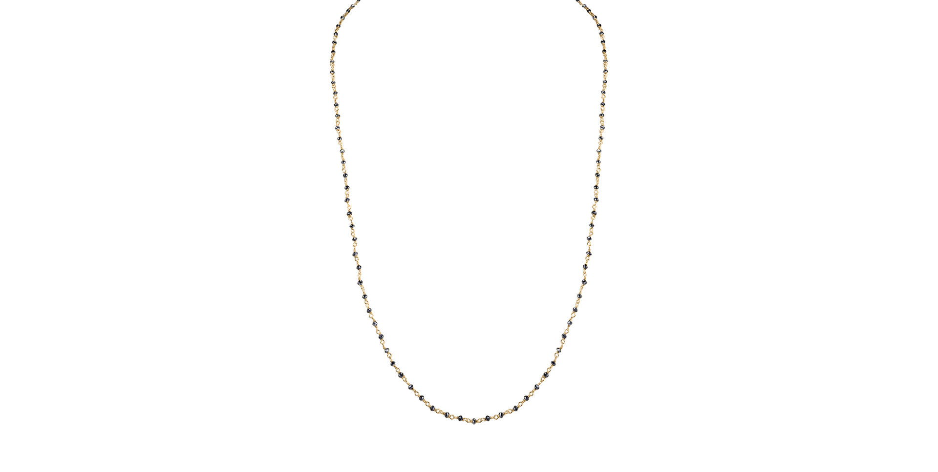 Necklace with black diamonds Dark Melody