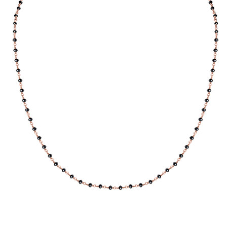 Necklace with black diamonds Dark Melody