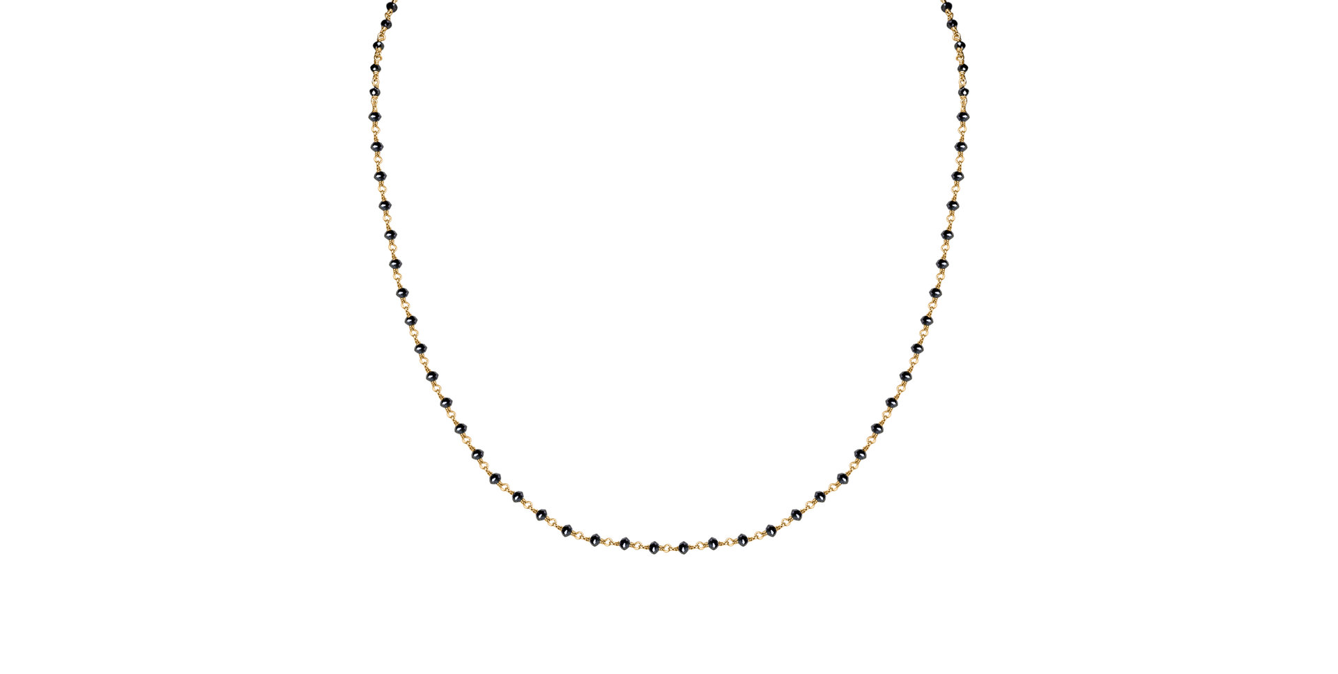 Necklace with black diamonds Dark Melody