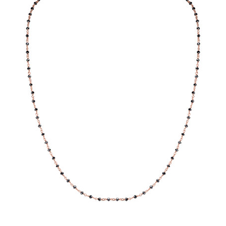 Necklace with black diamonds Dark Melody