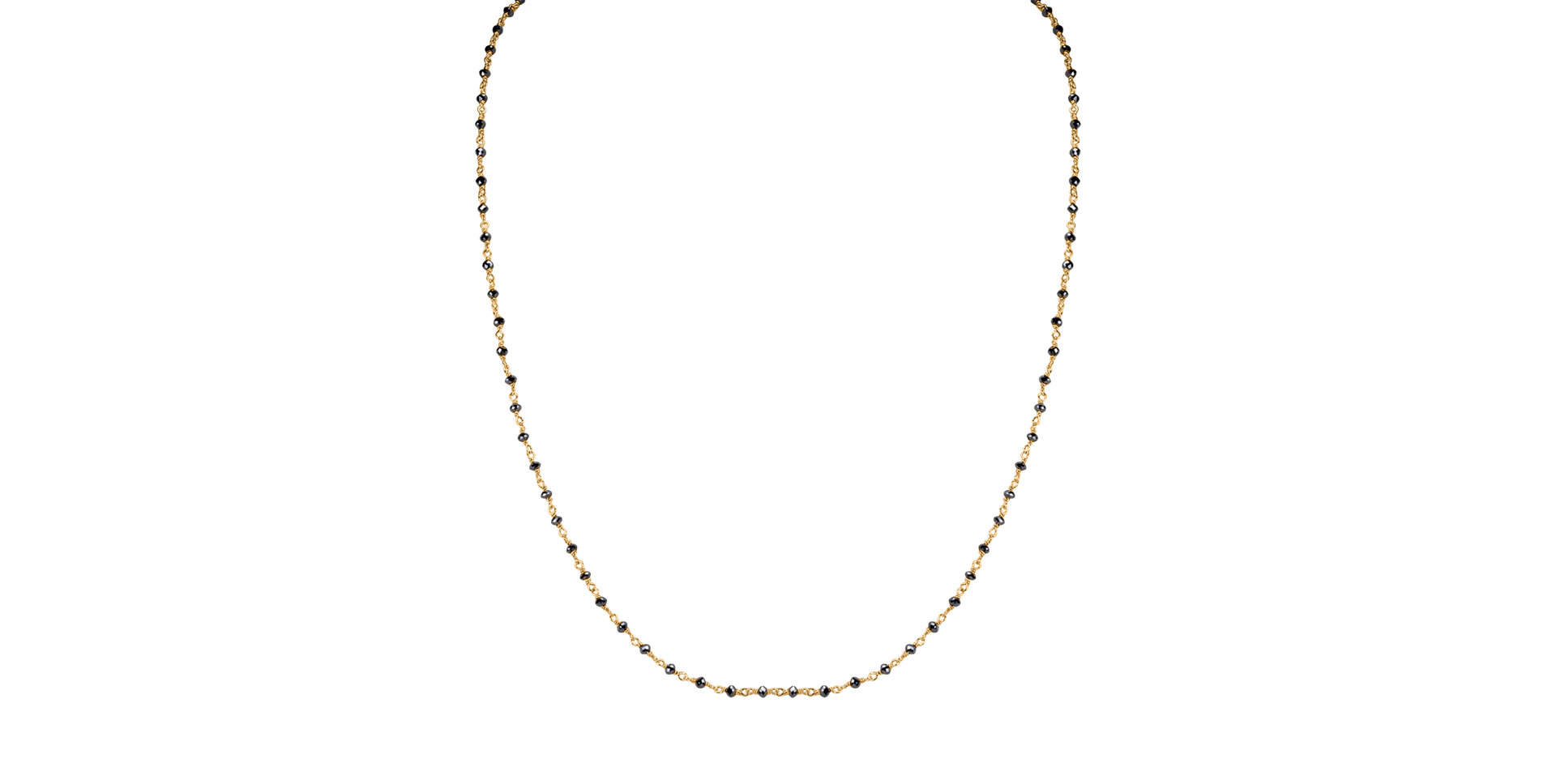 Necklace with black diamonds Dark Melody