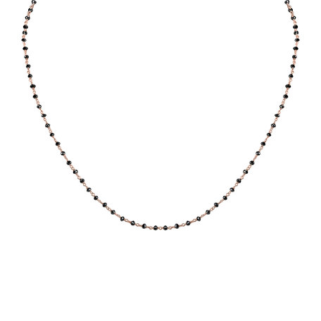 Necklace with black diamonds Dark Melody