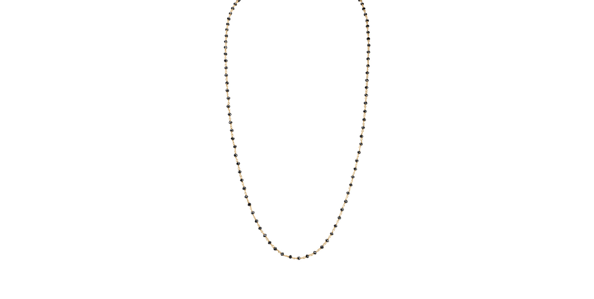 Necklace with black diamonds Dark Melody