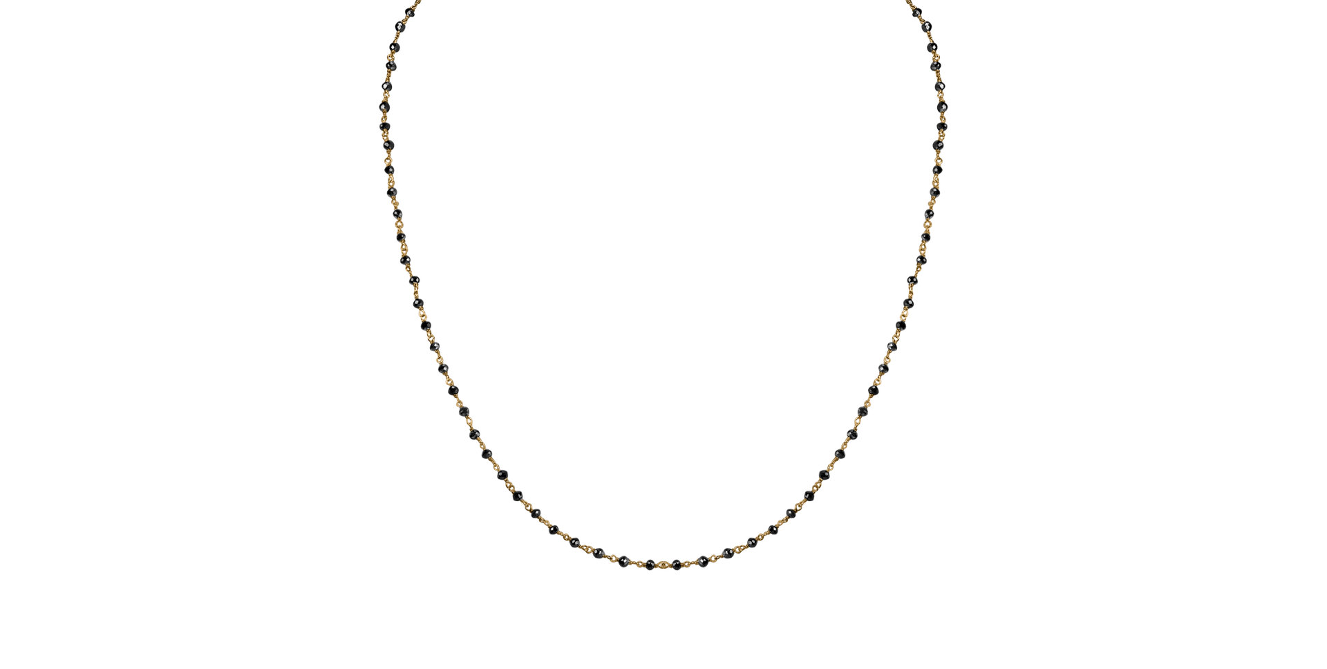 Necklace with black diamonds Dark Melody