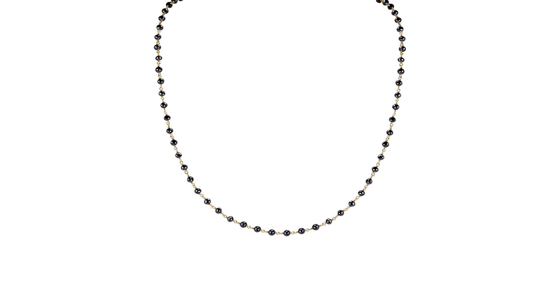 Necklace with black diamonds Dark Melody