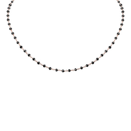 Necklace with black diamonds Dark Melody