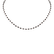 Necklace with black diamonds Dark Melody4