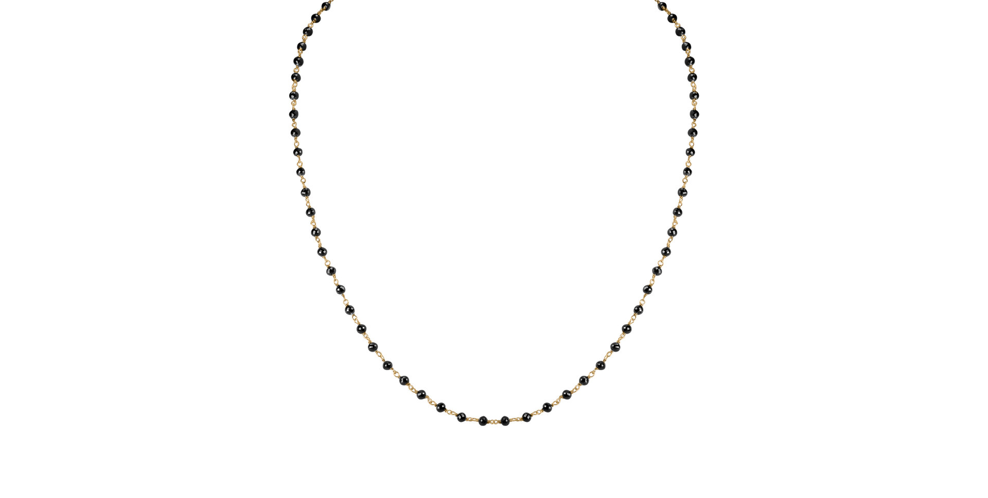 Necklace with black diamonds Dark Melody
