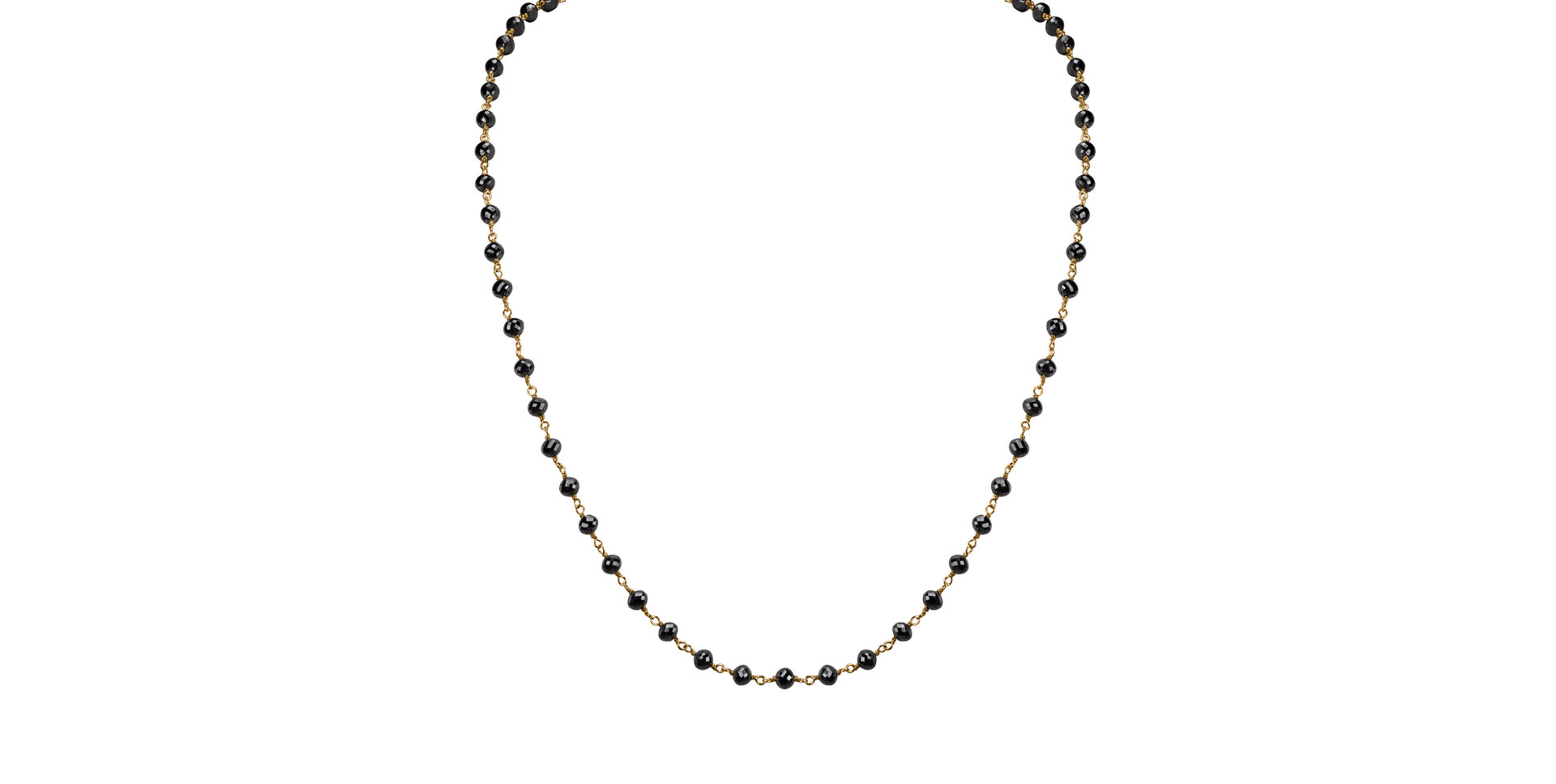 Necklace with black diamonds Dark Melody