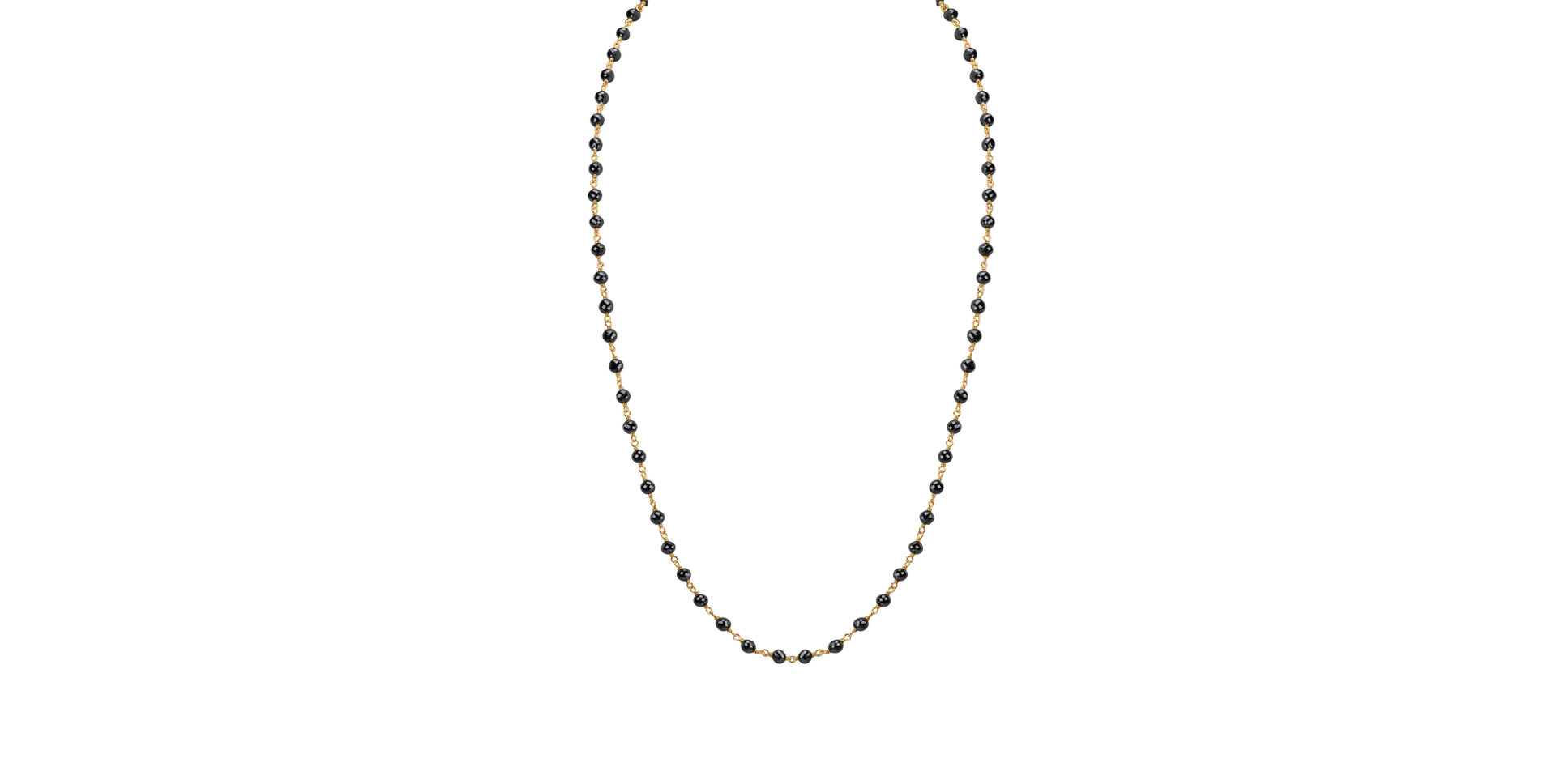 Necklace with black diamonds Dark Melody