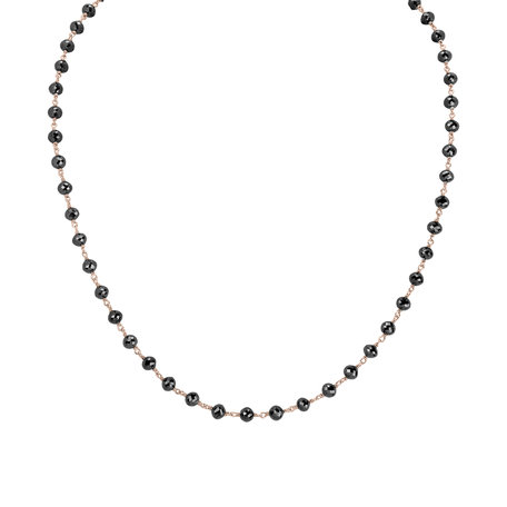 Necklace with black diamonds Dark Melody