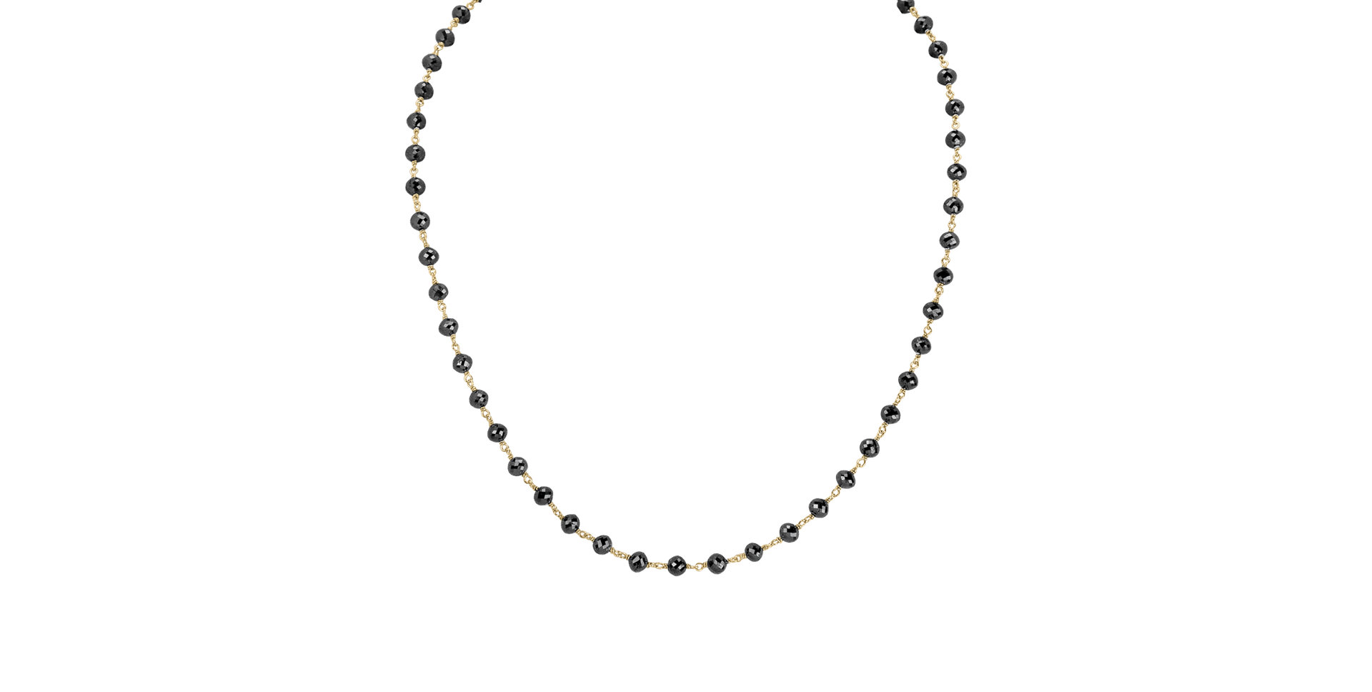Necklace with black diamonds Dark Melody
