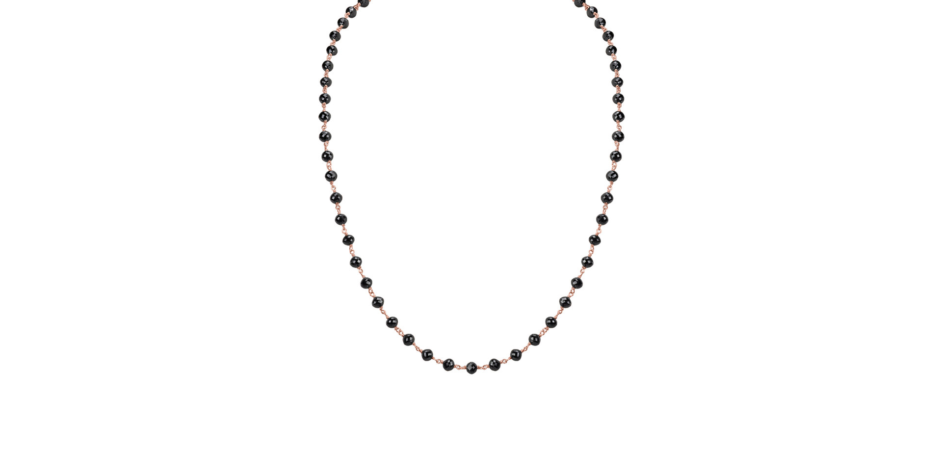 Necklace with black diamonds Dark Melody